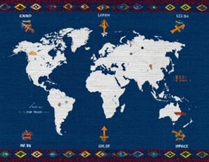 Sustainable textile fabric samples prepared for international shipping
