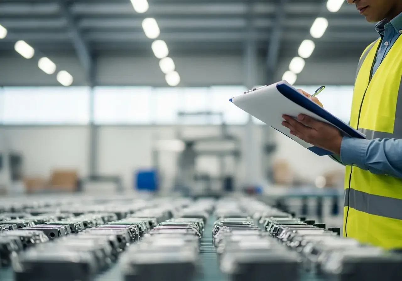 Specification documents and test certificates being checked before ordering